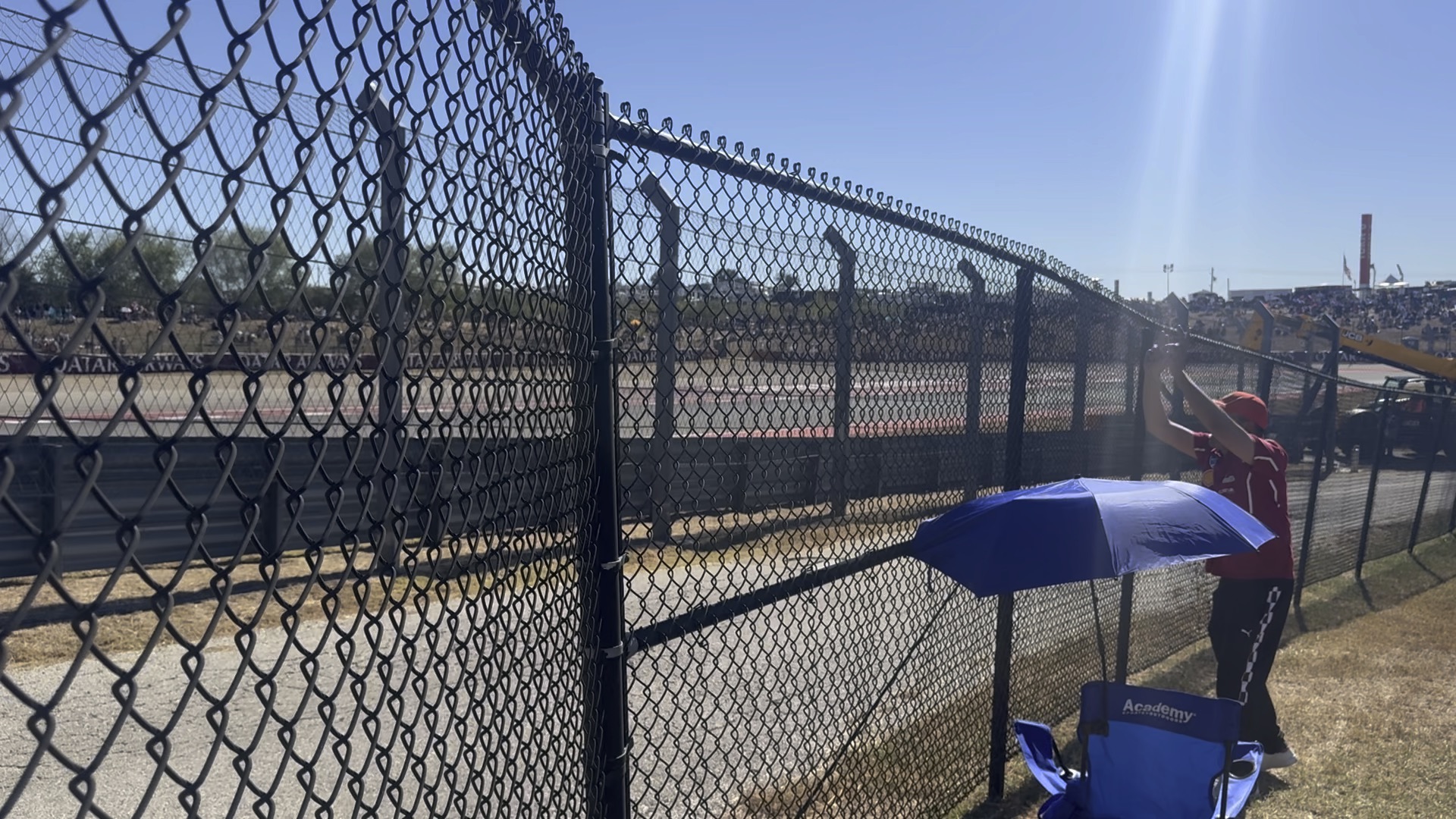 Chain link temporary fence panels on a construction site in Rancho Cucamonga